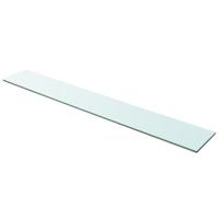 Wandschap transparant 100x15 cm glas - thumbnail