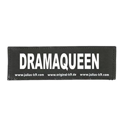 Julius-K9 tekstlabel Dramaqueen 11 x 3 cm