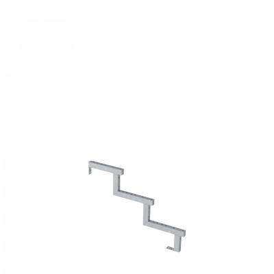 Trapbalk Staal 3 Treden - 34,2º