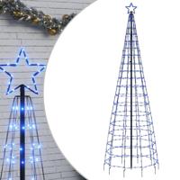 LED-kerstboom met spikes 570 LEDs 300 cm blauw - thumbnail