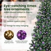 VidaXL Kunstmatig voorverlicht kerstboom groen 240 cm pvc en metaal - thumbnail