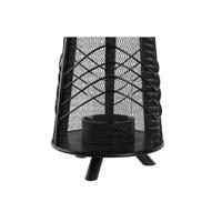 Kaarshouder Home ESPRIT Zwart Metaal 23 x 23 x 31,5 cm - thumbnail