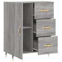 Dressoir 69,5x34x90 cm bewerkt hout grijs sonoma eikenkleurig - thumbnail