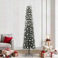 VidaXL Kunstkerstboom met 300 led groen 240 cm pvc en plastic en staal - thumbnail