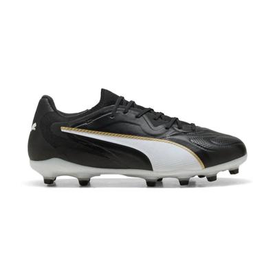 PUMA King 20 Pro Gras / Kunstgras Voetbalschoenen (MG) Zwart Wit Goud PUMA King 20 Pro Gras / Kunstgras Voetbalschoenen (MG) Zwart Wit Goud