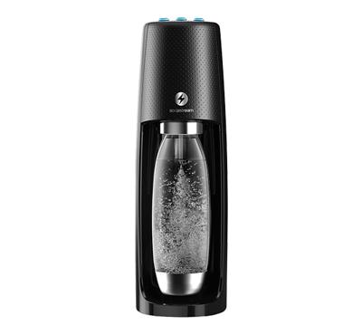 Sodastream Spirit One Touch toestel incl. 1 Fuse fles en 60L CO2 Cilinder Waterkan Zwart