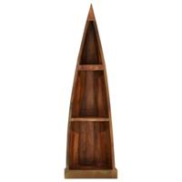 Kast bootvorm 39x27x127 cm gerecycled hout - thumbnail