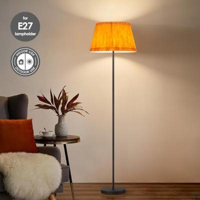 Papieren Gevouwen Lampenkap - Conisch - Oranje - ø40 x 24 cm - E27 fitting - Voor Staande Lamp - Ontworpen voor woonkamer en eetkamer