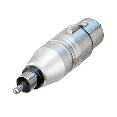 Neutrik NA2FPMM XLR female naar RCA male adapter