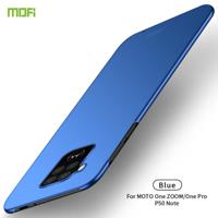 Voor MOTO P50 Note/One ZOOM MOFI Frosted PC ultradun hard case (blauw) - thumbnail