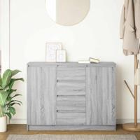 Dressoir met lades 100,5x35x76 cm spaanplaat grijs Sonoma - thumbnail