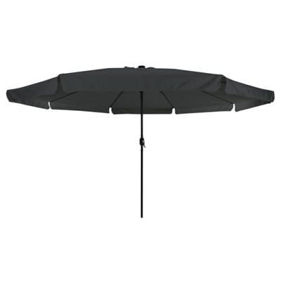 Parasol met LED-verlichting Ø395x245 cm antraciet