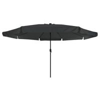 Parasol met LED-verlichting Ø395x245 cm antraciet - thumbnail