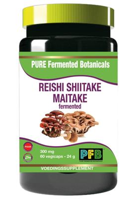 SNP Reishi shiitake maitake fermented 300mg puur 60 Vegetarische capsules SNP Reishi shiitake maitake fermented 300mg puur 60 Vegetarische capsules