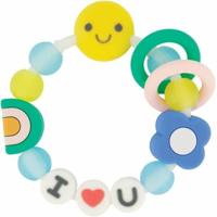 Vriendschapsarmbandje voor doorkomende tandjes - INFANTINO - 316773 - Siliconen - I love You Je t'Aime - thumbnail