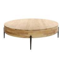 Fraaai Dario ronde salontafel Ø120 cm - massief acacia naturel - thumbnail