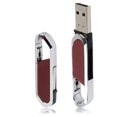 8GB metalen sleutelhangers stijl USB 2.0 Flash schijf (rood)