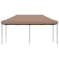 VidaXL Partytent inklapbaar pop-up 580x292x315 cm bruin - thumbnail