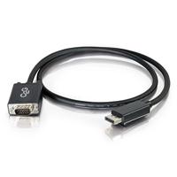 C2G 3m DisplayPort manspersoon naar VGA manspersoon Computer Monitor Adapter Kabel Zwart - thumbnail