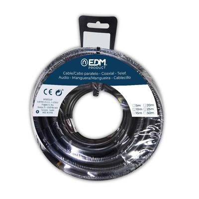 Kabel EDM 28045 Zwart 2 x 1 mm 5 m Kabel EDM 28045 Zwart 2 x 1 mm 5 m
