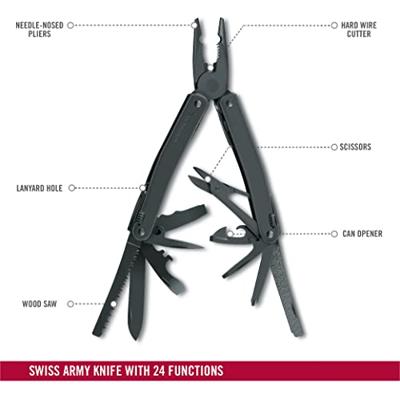 Victorinox Swiss Tool Spirit XBS 3.0224.3CN Multitool Aantal functies 25 Zwart