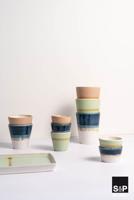 Salt & Pepper Bekers Flow - Roze - 370 ml - 4 stuks - thumbnail