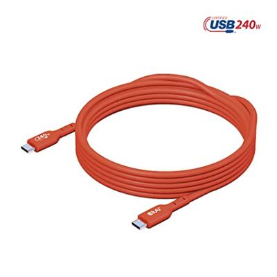 club3D CAC-1515 USB-C-kabel USB 2.0 USB-C stekker 4.00 m Oranje club3D CAC-1515 USB-C-kabel USB 2.0 USB-C stekker 4.00 m Oranje