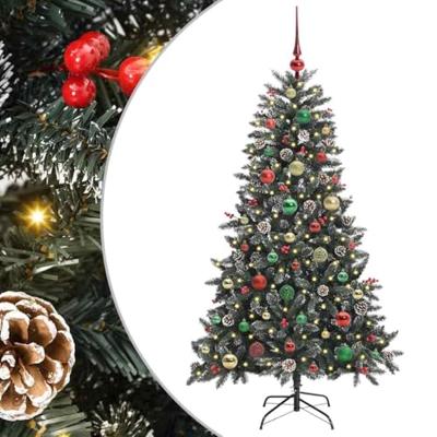 VidaXL Kunstkerstboom met 150 led groen 150 cm pvc en plastic en staal VidaXL Kunstkerstboom met 150 led groen 150 cm pvc en plastic en staal
