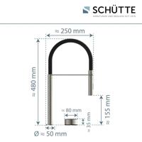 Schutte AQUADOT Digitale keukenkraan met smart control | RVS look | Zwart | Met soft-touch slang - 99556 - thumbnail