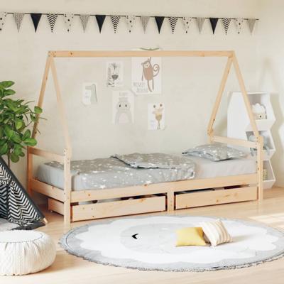 Kinderbedframe 90x200 cm massief grenenhout Kinderbedframe 90x200 cm massief grenenhout