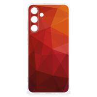 Shockproof Case voor Samsung Galaxy A25 Polygon Red - thumbnail