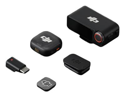 DJI Mic 3 (1 TX + 1 RX), draadloze lavalier-microfoon voor iPhone/camera/Android, ultralicht, langere gebruikstijd en snel opladen, 400 m zendbereik
