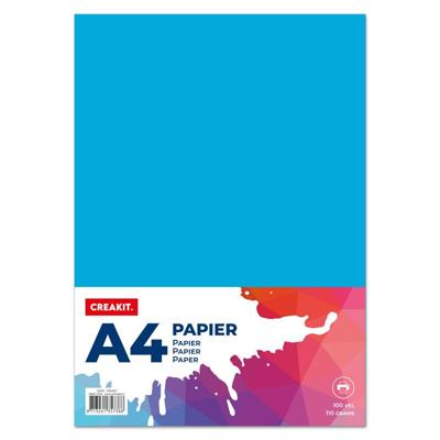 Papier A4 Blauw 100 vel 110 grams