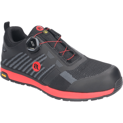 Bata werkschoen radiance vibe s3 boa | zwart/rood | maat 41 - 8712843696976