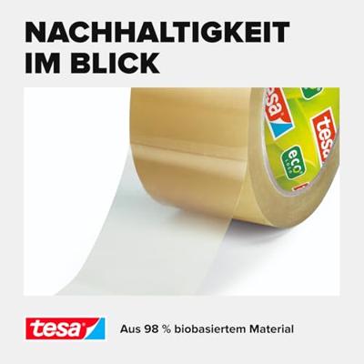 tesa verpakkingsplakband Bio & Strong , ft 50 mm x 66 m tesa verpakkingsplakband Bio & Strong , ft 50 mm x 66 m