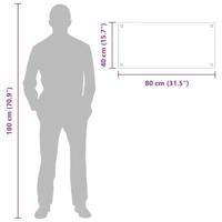 VidaXL Keuken achterwand 2 pcs wit 80 x 40 cm gehard glas - thumbnail
