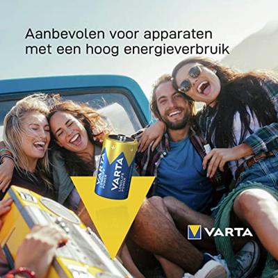 Varta VARTA Longlife Power 9V Stück 9V batterij (blok) Alkaline 580 mAh 9 V 20 stuk(s) Varta VARTA Longlife Power 9V Stück 9V batterij (blok) Alkaline 580 mAh 9 V 20 stuk(s)
