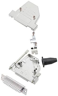 encitech DTSL25-LJSRG-S-DMS-W-K 6355-8042-33 D-sub female connectorset 45 ° Aantal polen: 25 Soldeerkelk 1 stuk(s)