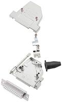 encitech DTSL25-LJSRG-S-DMS-W-K 6355-8042-33 D-sub female connectorset 45 ° Aantal polen: 25 Soldeerkelk 1 stuk(s) - thumbnail
