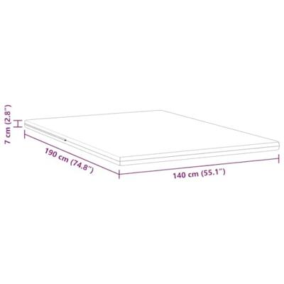 Matraspads Wit 140 x 190 cm 100% polyester jacquard stof