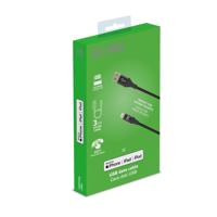 Celly USBLIGHTCOL3MBK Lightning-kabel 3 m Zwart - thumbnail