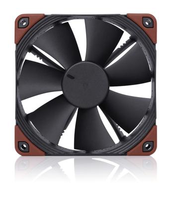 Noctua NF-F12 PC-ventilator Zwart (b x h x d) 120 x 120 x 25 mm