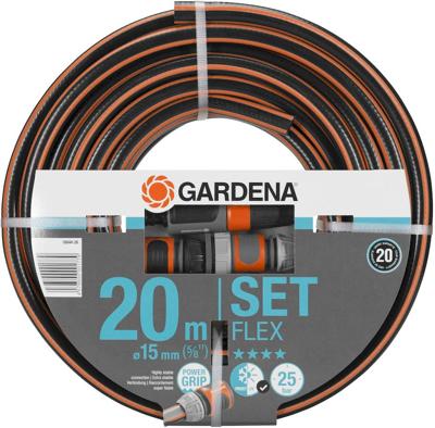 Gardena Flex slang (5/8), 20m + armaturen 18044-26