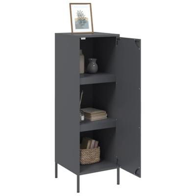 Hoge kast 36x39x113 cm staal antracietkleurig