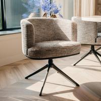 Richmond Draaibare Eetkamerstoel 'Cheyenne' kleur Nature - thumbnail