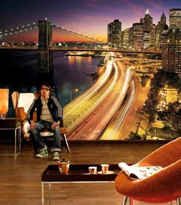Komar Home; Komar Colours Fotobehang New York City Lights - 8-516