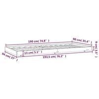 Bedframe zonder matras massief grenenhout 90x190 cm - thumbnail