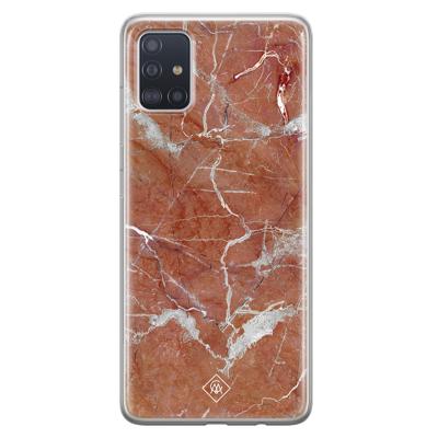 Samsung Galaxy A51 siliconen hoesje - Marble sunkissed