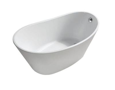 Wiesbaden Trapeze vrijstaand ligbad 150 x 72 cm acryl glans wit met waste glans wit