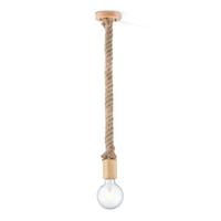 Landelijke Hanglamp Leonardo - hanglamp gemaakt van Touw - 11/11/115cm - geschikt voor E27 LED lichtbron - Pendellamp geschikt voor woonkamer, slaapkamer en keuken - thumbnail
